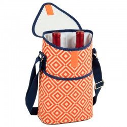 Custom Logo Aegean Two Bottle Wine Tote Bag