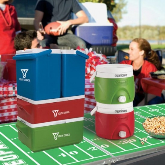 Custom Logo Coleman® 24 Can Party Stacker™ Cooler