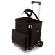 Custom Logo Cellar 6-Bottle Insulated Wine Tote w/ Removable Divider & Trolley