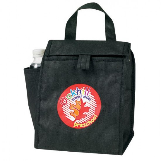 Custom Logo eGREEN Lunch Bag w/Bottle Pocket