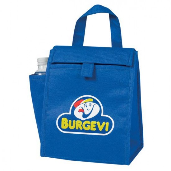 Custom Logo eGREEN Lunch Bag w/Bottle Pocket