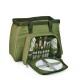 Custom Logo Toluca Insulated Cooler W/ Deluxe Picnic Service For 2 (24 Can Capacity)