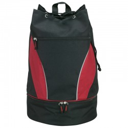 Custom Logo Drawstring Backpack w/ Cooler Bottom