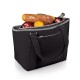Custom Logo Topanga Canvas Cooler Tote Bag w/ Pocket - Solids (24 Can Capacity)