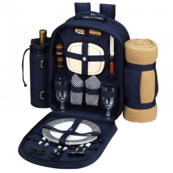 Custom Logo Bold Picnic Backpack Cooler for Two with Blanket Custom Logo Bold Picnic Backpack Cooler for Two with Blanket