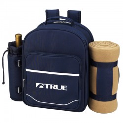 Custom Logo Bold Picnic Backpack Cooler for Four with Blanket Custom Logo Bold Picnic Backpack Cooler for Four with Blanket