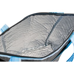 Custom Logo Striped Non Woven Cooler Tote Bag