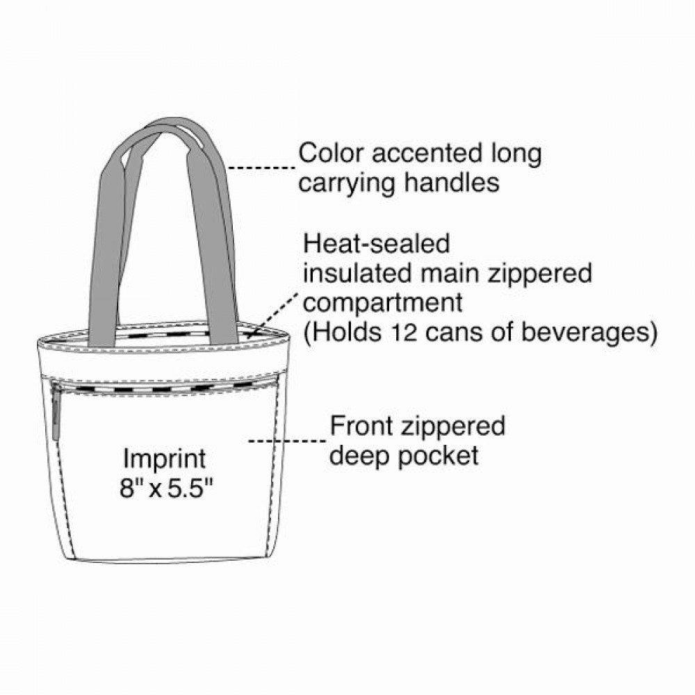 Custom Logo 2 Tone 12 Pack Cooler Tote Bag custom-logo-2-tone-12-pack-cooler-tote-bag