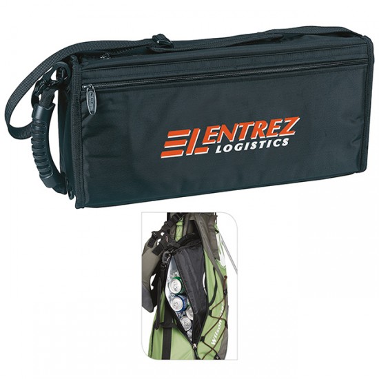 Custom Logo Golf Bag Can Cooler w/ Adjustable Strap