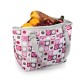 Custom Logo Topanga Canvas Cooler Tote Bag w/ Pocket - Pink Geo (24 Can Capacity)
