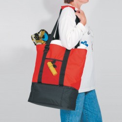 Custom Logo Beach Tote Cooler Bag Custom Logo Beach Tote Cooler Bag