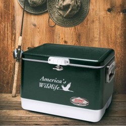 Custom Logo Coleman® 54 Quart Classic Steel Belted Cooler Custom Logo Coleman® 54 Quart Classic Steel Belted Cooler