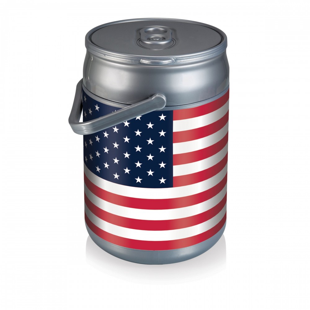 Custom Logo Can Cooler w/ Handle and Custom Designs, Beverage Can Replica