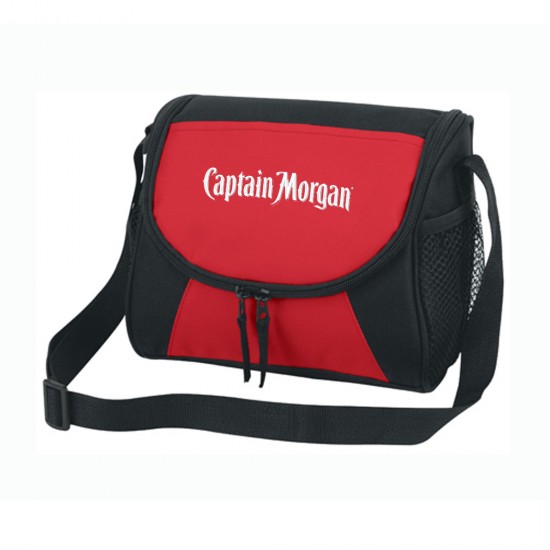 Custom Logo Double Zippered Personal Messenger Lunch Cooler Bag