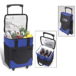 Custom Logo Collapsible Rolling Cooler with Divider