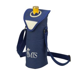 Custom Logo Aegean Single Wine Bottle Tote Bag