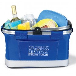 Custom Logo All Purpose Basket Cooler-Blue Custom Logo All Purpose Basket Cooler-Blue