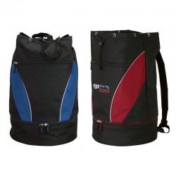 Custom Logo Drawstring Backpack w/ Cooler Bottom