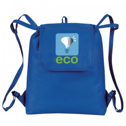 Custom Logo eGREEN Fold-Up Drawstring Cooler Backpack