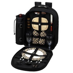 Custom Logo London Picnic Backpack for Two Custom Logo London Picnic Backpack for Two