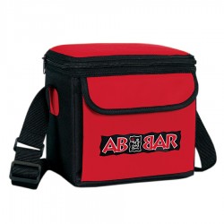 Custom Logo Deluxe Colorblock 6 Pack Cooler Bag