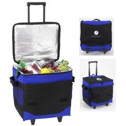 Custom Logo 60 Can Collapsible Rolling Cooler Custom Logo 60 Can Collapsible Rolling Cooler